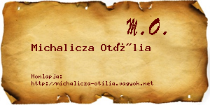 Michalicza Otília névjegykártya